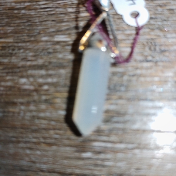 New Sunshine aura quartz point sterling pendant - Picture 6 of 6